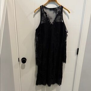 Black Lace Midi Dress size 2XL